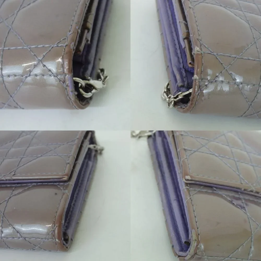 Authentic Christian Dior 02.LU.1019 Cannage Stitch Lady Dior Chain purse